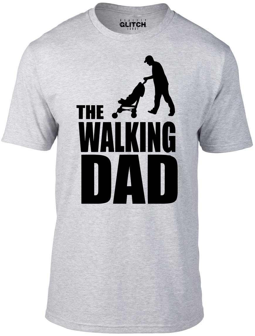 The Walking Dad T-Shirt Mens Womens Tees Top - Funny T Shirt Mens Womens Tees Top dead zombies father gift dad joke retro 4XL