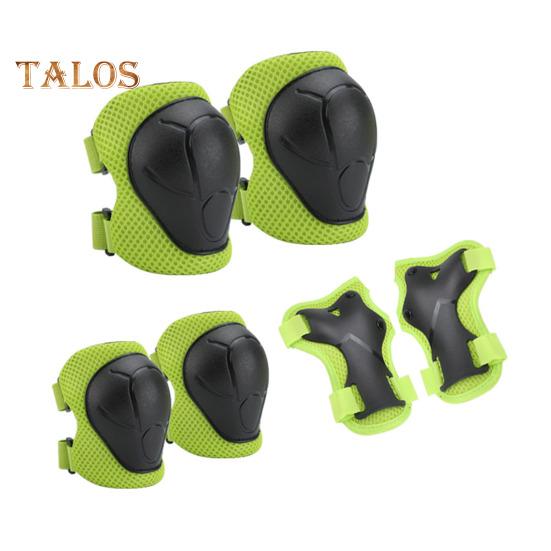 Kit di protezioni per pattinaggio per bambini, 6 pezzi, con ginocchiere, gomitiere, polsiere, pattini a rotelle, skateboard, scooter, bici, attrezzatura di sicurezza per ciclismo