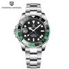 PAGANI DESIGN New Purple Dial GMT Men Mechanical Watch Sapphire Glass Stainless Steel Waterproof Automatic Watches for men