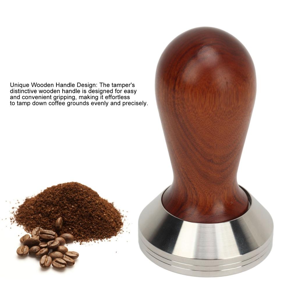 Detachable Coffee Tamper Wooden Handle Coffee Press Tamper Accessory Hand Press Coffee Making