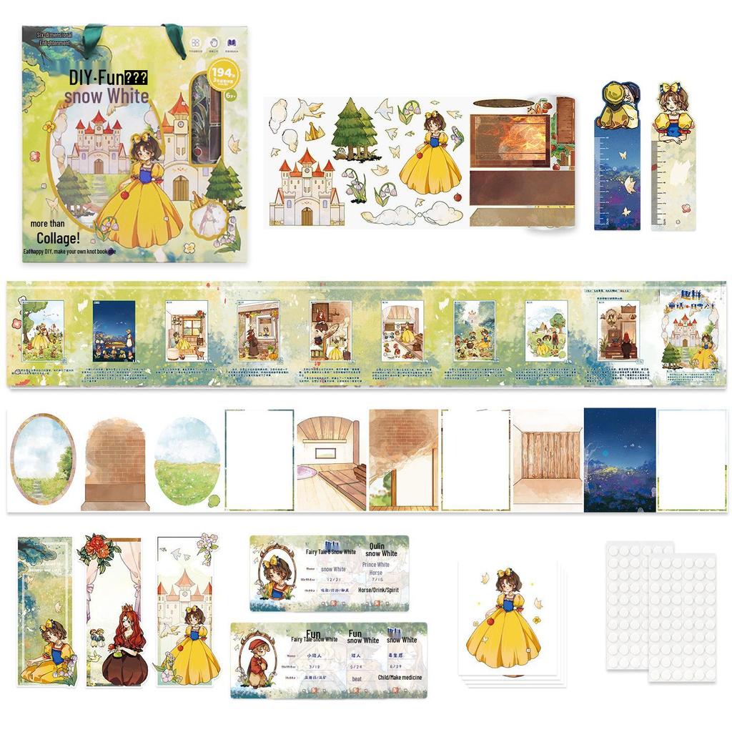 DIY Traditional Culture Landscape Creation Educational Toy Souvenir: Story Creation Sticker