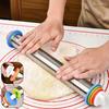 Eén Verstelbare Roestvrijstalen Roller met een Pakking - Anti-aanbak, Ideaal voor Pizza, Roomsoesdeeg, En Koekjes - een Essentieel Keukengerei