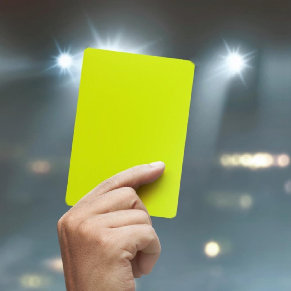 Yellow Card Football Referee Cards PVC Soccer Referee Red Yellow Card  Training
