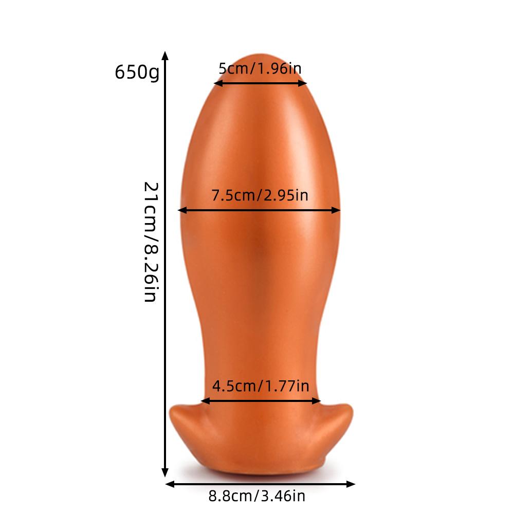 Large Dragon Egg Anal Plug, Soft Silicone, Female Masturbation, Anal Expansion, Butt Insert, Adult Toy, Unisex