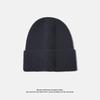 Light Plate Knitted Hat for Women Thickened Warm Ear Protection Cold Hat for Students Simple and Versatile Pullover Woolen Hat for Men