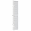 Vidaxl Room Divider, 5-Panel, White, Solid Paulownia Wood