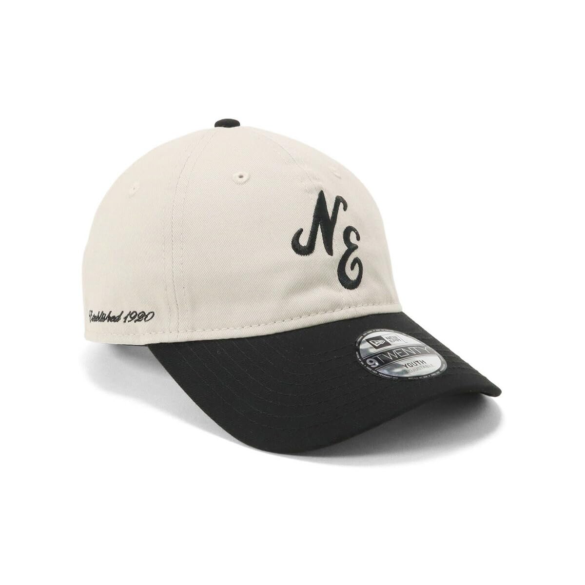 

[New Era] Молодежная кепка 9TWENTY двухцветная с классическим логотипом, цвет камень 14111946 (BlackFjr)