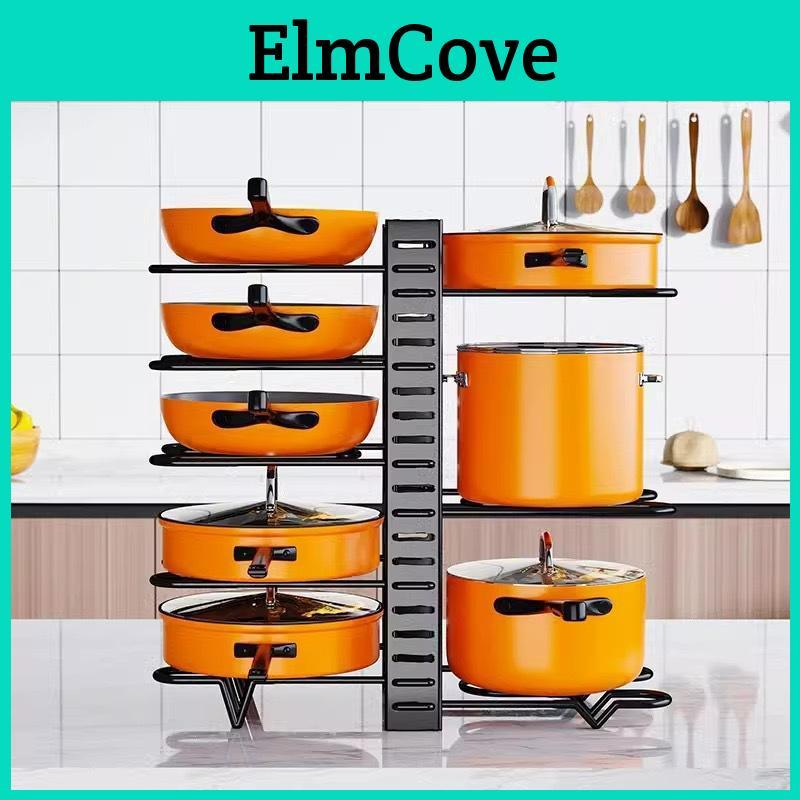 Pans Organizer Rack Pots And Under Cabinet 8 Tier Kitchen Organizers And Storage Pot Racks Adjustable Pot Organizers