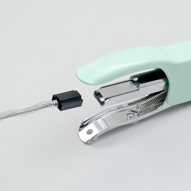 Space Saving Metal Hand Stapler Vibranted Matte Finish Smooth Operation Ideal For School Or Workplace
