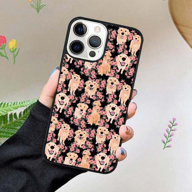 Cartoon Golden Retriever Dog Phone Case For iPhone 17 Air 15 16 16e 11 12 13 14 Pro Max Cover For iPhone 17 Air Max Plus Fundas