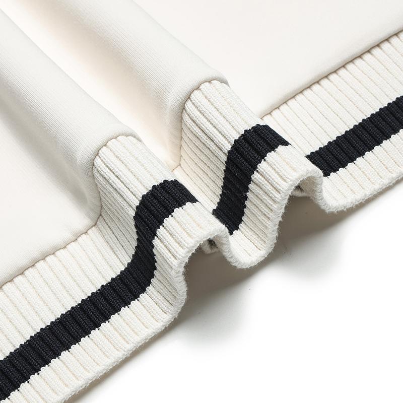 Fila Heritage Fashion Classic Comfortable French Knit Pullover Sweatshirt Women Sweatshirt Fog-Lotus-White F11W548202FIV