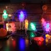 1pc 10/20LED Halloween Skeleton String Lights Decorative String Lights For Home Garden Haunted House Living Room Decoration