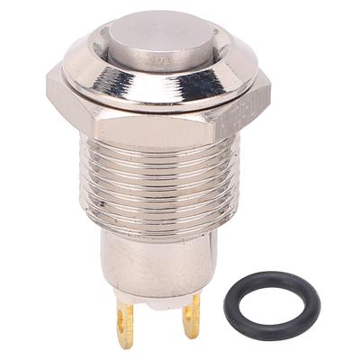 Momentaner Drucktaster Tippbetrieb Startschalter Ein Aus Wasserdicht Metall Hoher Runder Kopf 10mm 3V