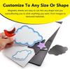 Adhesive Magnetic Sheets 4 x 6 Inch Photo Magnets, Flexible Magnet Sheets with Backing for Crafts, Photos, Pictures, Easy Peel.