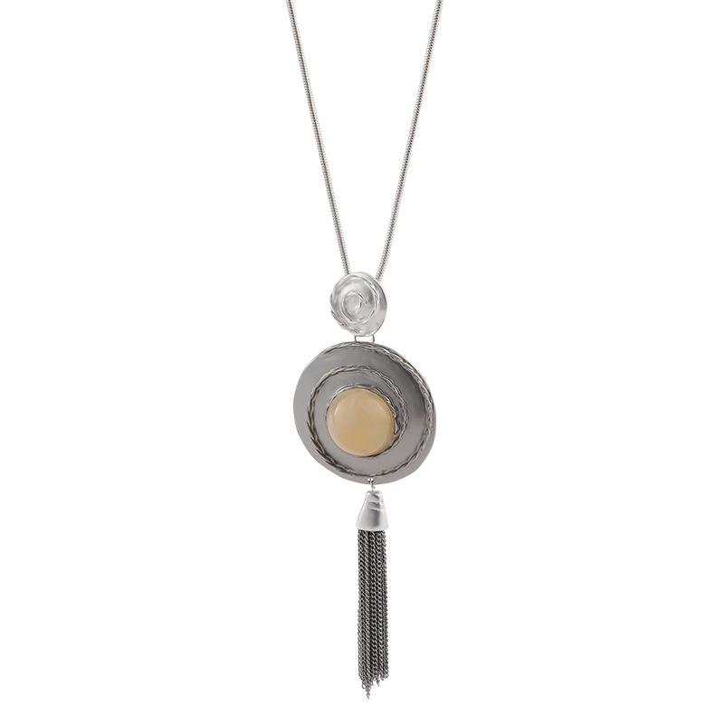 Pendant Sweater Chain Women'S Alloy Tassel Long Women'S Jewelry Retro Simple Versatile Necklace