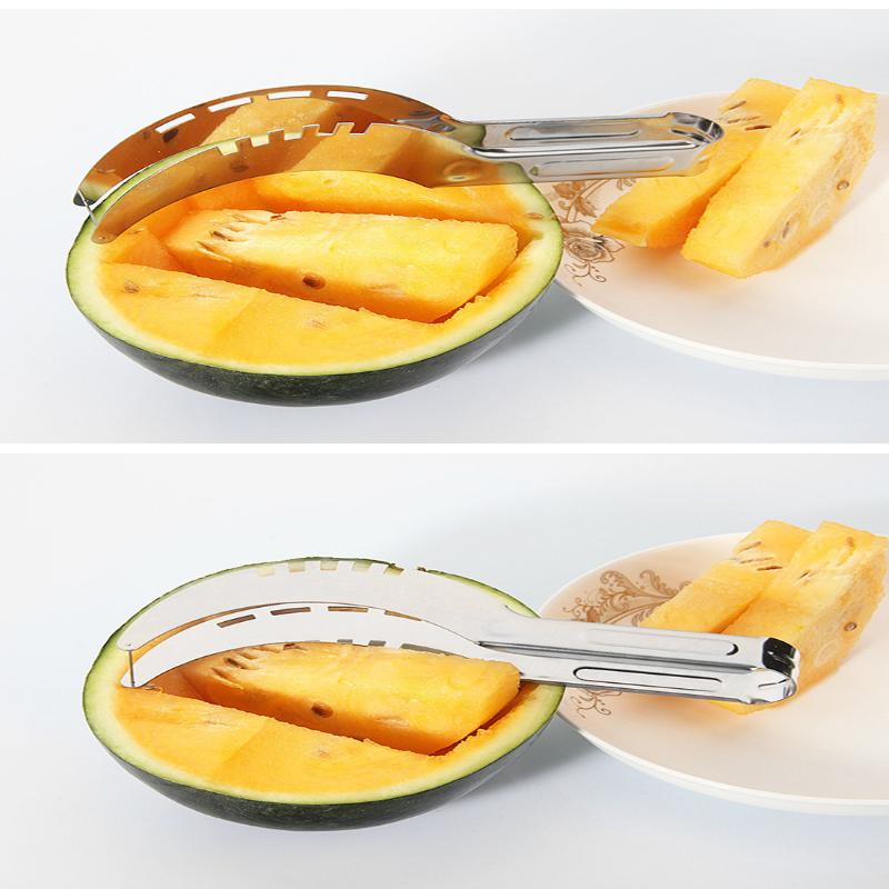 2-In-1 Watermelon Cutter Slicer Tool - Create Clean 1" Cubes & Slices With Watermelon Slicer For Cutting & Serving