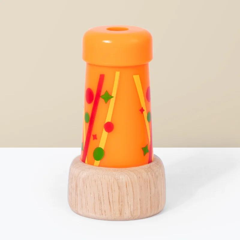 Non-Toxic Wooden Magical Mini Kaleidoscope Toys Bee Eye Effect Polygon Prism Children Learning Early Educational Toy For Kids Puzzle Games