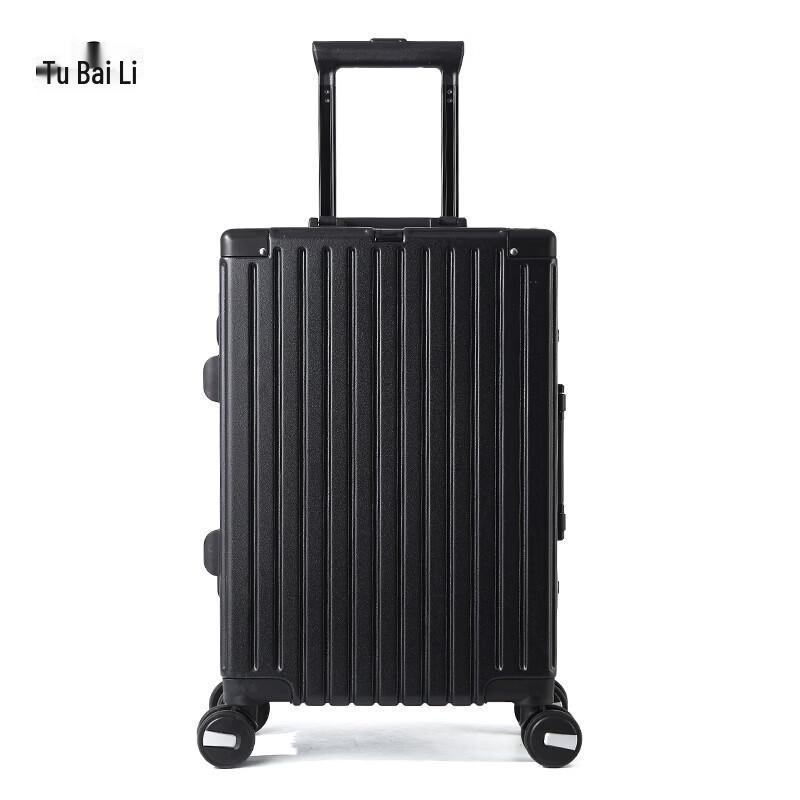 TOBERLIR Aluminum Frame Spinner Luggage 24 Inch