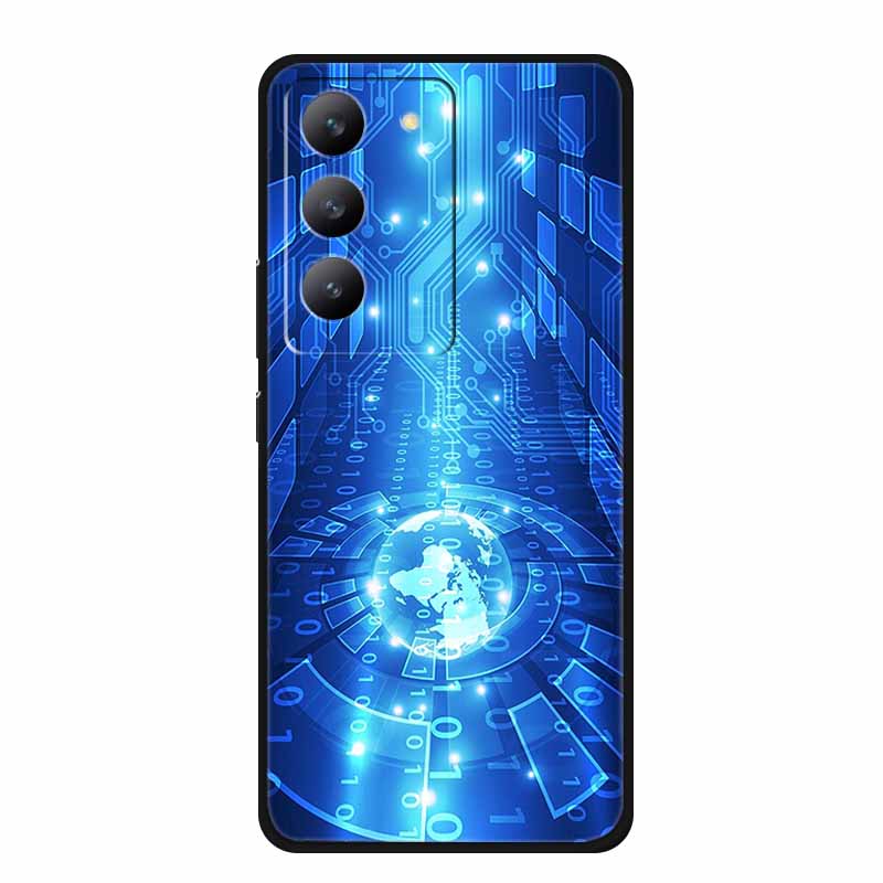 For Redmi 15 Phone Case Fashion Pictures Black Silicone TPU Soft Back Cover Case For Xiaomi Redmi 15 4G 5G Case Redmi15 Bag 6.9"