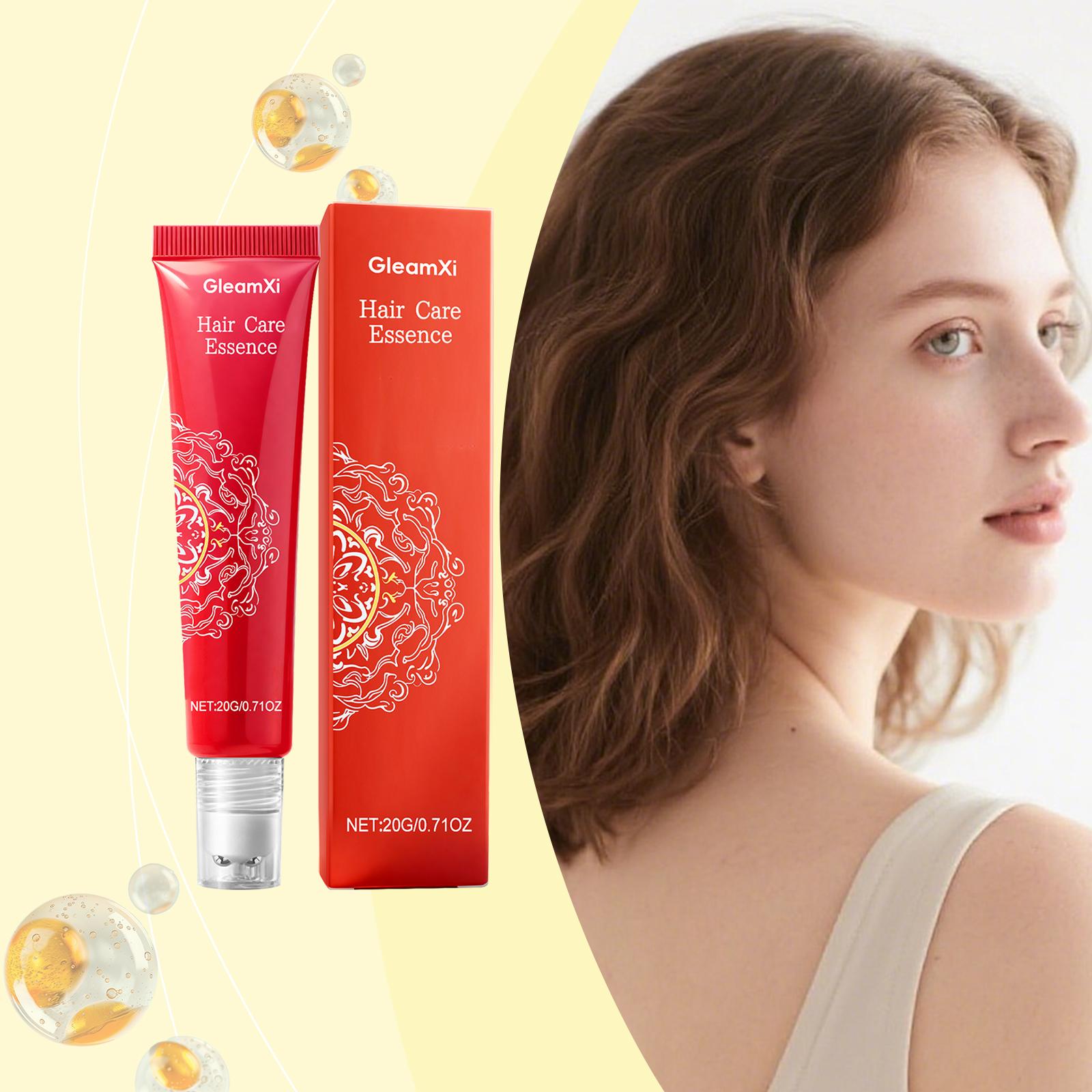GleamXi Hair Care Essence Infused with rosemary extract to gently control oil, hydrate hair strands, and leave no sticky residue. 20g