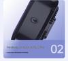 Compact Digital Display Wall-Mounted Desktop Fan with Light for Home, Dorm, or Office