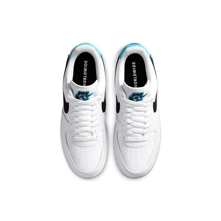 New Nike Air Force 1 Low Worldwide White Blue Fury Black CK7648-100
