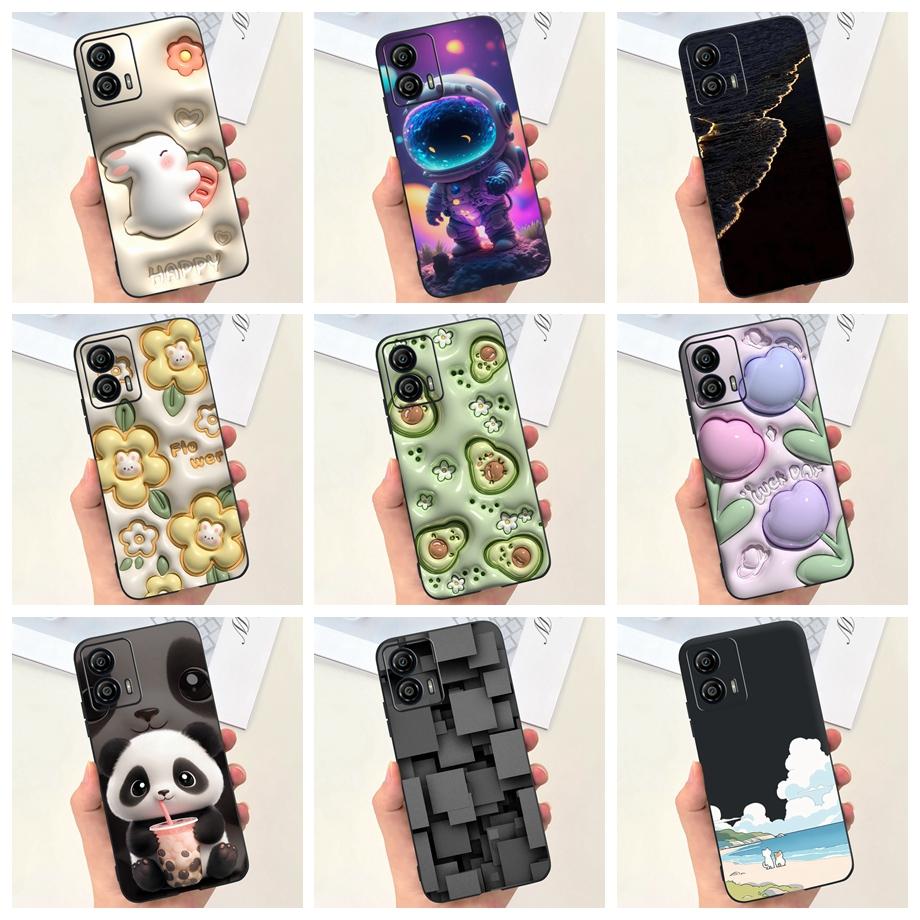 Für Motorola Moto G14 G04 G24 Power G34 G54 Power G64 G84 Handyhülle Rückabdeckung Stylisches Muster Weiches Flüssigsilikon TPU Hülle
