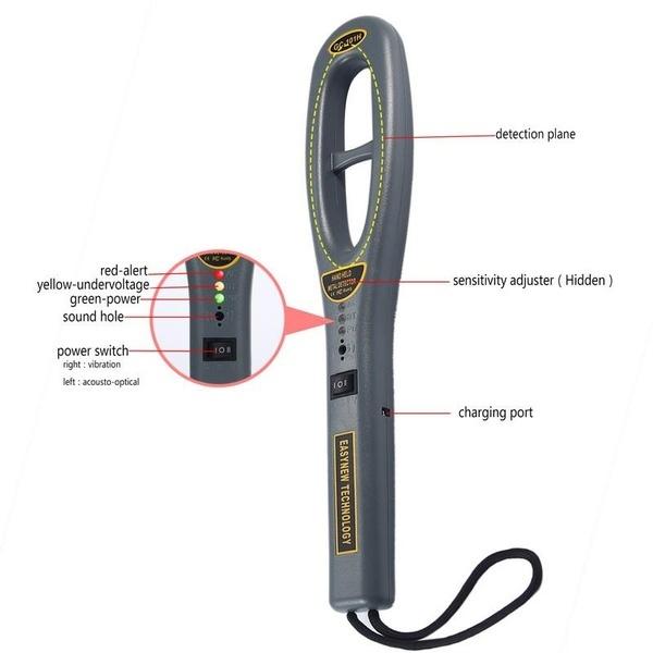 Water Resistant Portable Handheld High Sensitivity Metal Detector Scanner Hunter Finder Safety Inspection Tool
