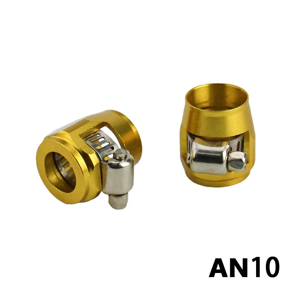 1lot=2pcs AN6 AN8 AN10 AN12 AN4 Hose Clamp End Fuel Pipe Clip Oil Water Tube Hose Fittings Hose Clamp Hose Clamp Fixing Clamp