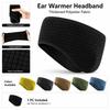 Windproof Thermal Headband Polyester Sports Headband New Ear Warmer Headband  Cold Weather Wear