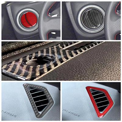 Car Inner Center Console And Instrumendashboardt Air Outlet Decoration Cover Trim Decal Stickers For Subaru BRZ For Toyota