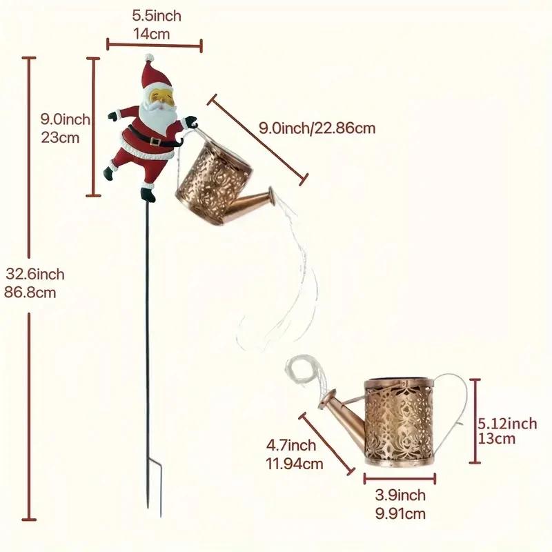 Novelty Solar Kettle Lights Garden Lawn Christmas Decorative Lights Kettle Ground Lamp Solar Night Lights Outdoor Decoration