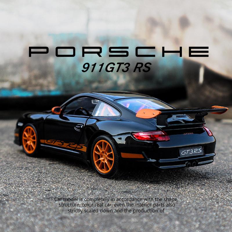 jbcp5 WELLY 1:24 Porsche 997 911 GT3 RS Alloy Car Diecasts & Toy Vehicles Car Model Miniature Scale Model Car Toy For Children