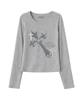 Ijeulum Asim Cross Slim Fit Long Sleeve (Gray)