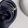 Punk Fashion Titanium Steel Ear Bone Studs: Cool Cochlear Piercing Earrings Collection