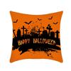 Halloween Throw Pillow Cover Linen Print Halloween Home Decor Cushion Cover Sofa Cushion Back Cushion