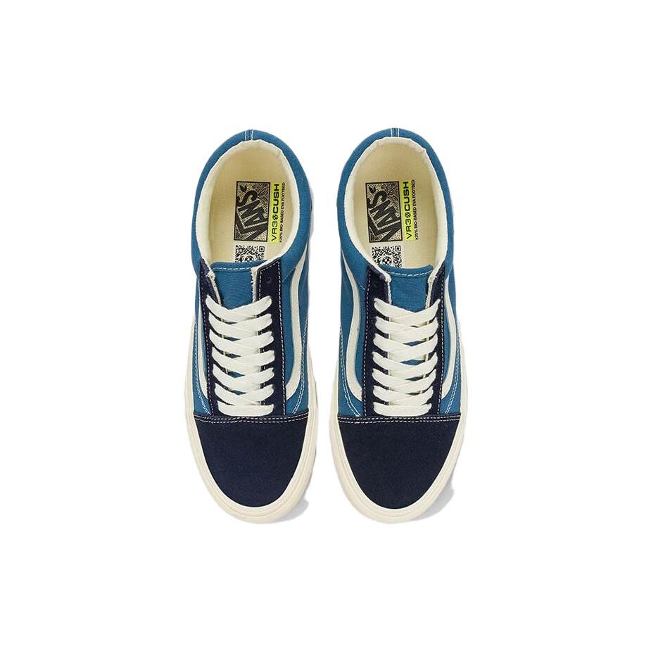 Vans Old Skool Vr3 Retro Stoßdämpfende Strapazierfähige Low-Top Skateschuhe Unisex Sneaker Blau VN0005UBFRP