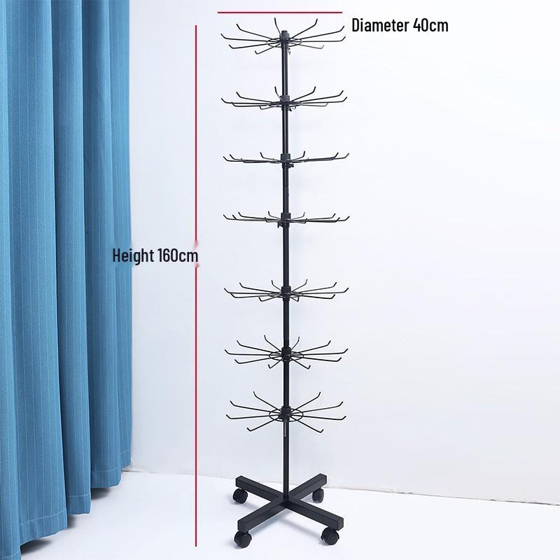 Rotating Detachable Three-Layer Jewelry Display Rack