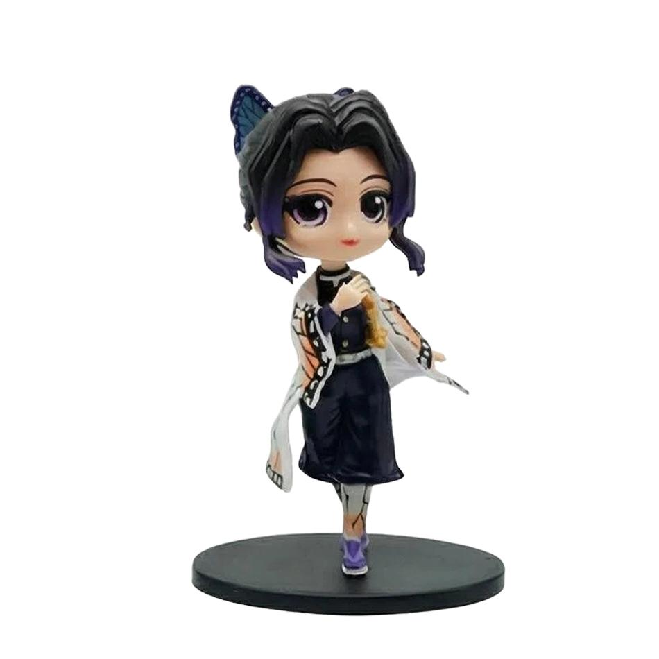 Demon Slayer Kimetsu No Yaiba Cute Kawaii Q Posket Figure Nezuko Tanjirou Zenitsu Shinobu Giyuu PVC Desktop Ornaments Model Toys