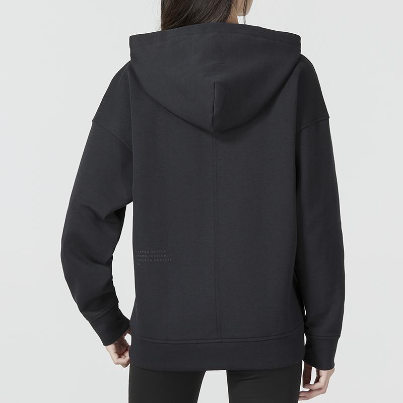 Under Armour Solid Print Logo Zip-Up Casual Sport Long Sleeve Sweatshirt Women Tops Black 1374116-001