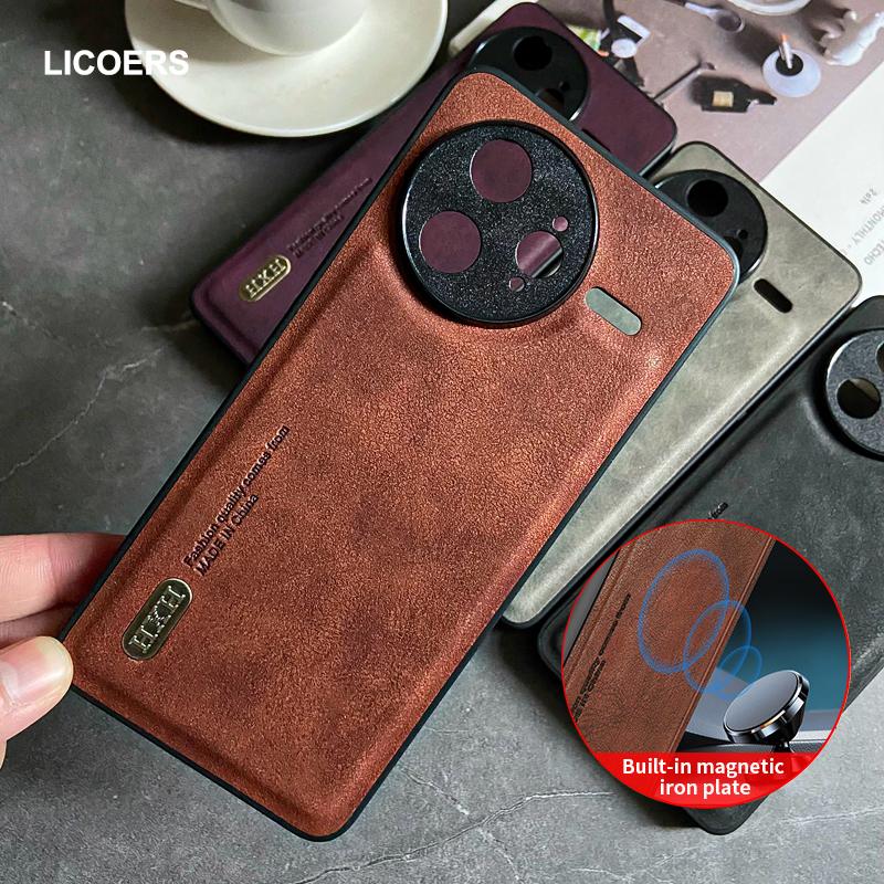 Magnetic for Xiaomi POCO POCO F7 Ultra F7 Pro Case Leather Matte Full Camera Protect Cover Soft Bumper Shockproof Shell Fundas