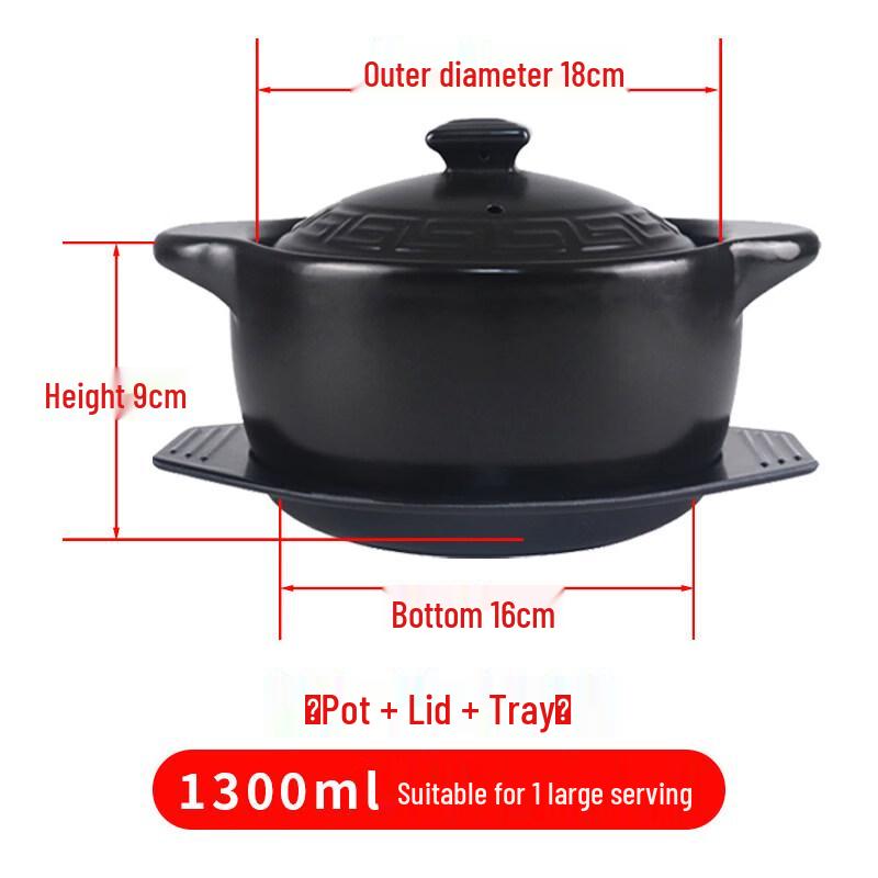 Yichen Commercial Clay Pot with Lid and Tray