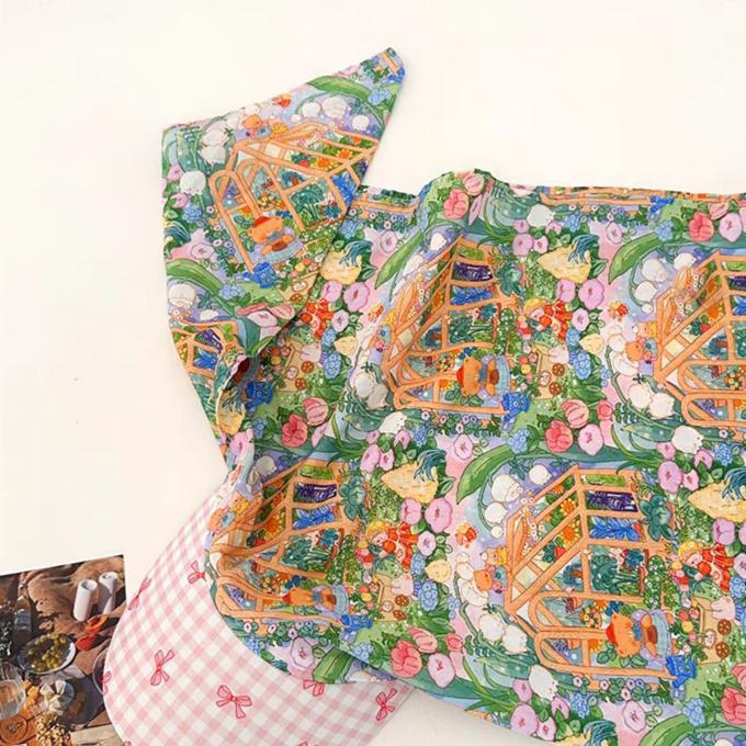 French Retro Style, Monet's Garden, Headscarf, Hat, Women, Sun Protection, Triangular Scarf, Duckbill Cap