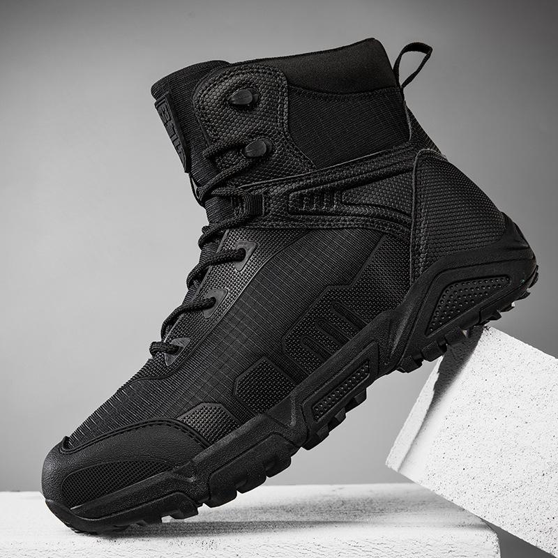 Large size military boots breathable tactical boots special forces outdoor hiking wear-resistant training combat boots high top tactical boots