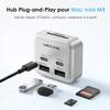 WAVLINK Hub 6 Ports pour Mac mini M4/M4 Pro | 2x USB-C 10G, 2x USB-A 10G, Lecteur SD/TF 3.0 | Transfert rapide &amp; connectivité…