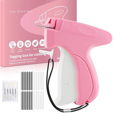 Stitchy Gun for Clothes, Mini Quick Clothing Fixer for Sewing, Quilting, Hemming,Tagging Gun with 6 Needle,1000 Black Fasteners & 1000 White Fasteners