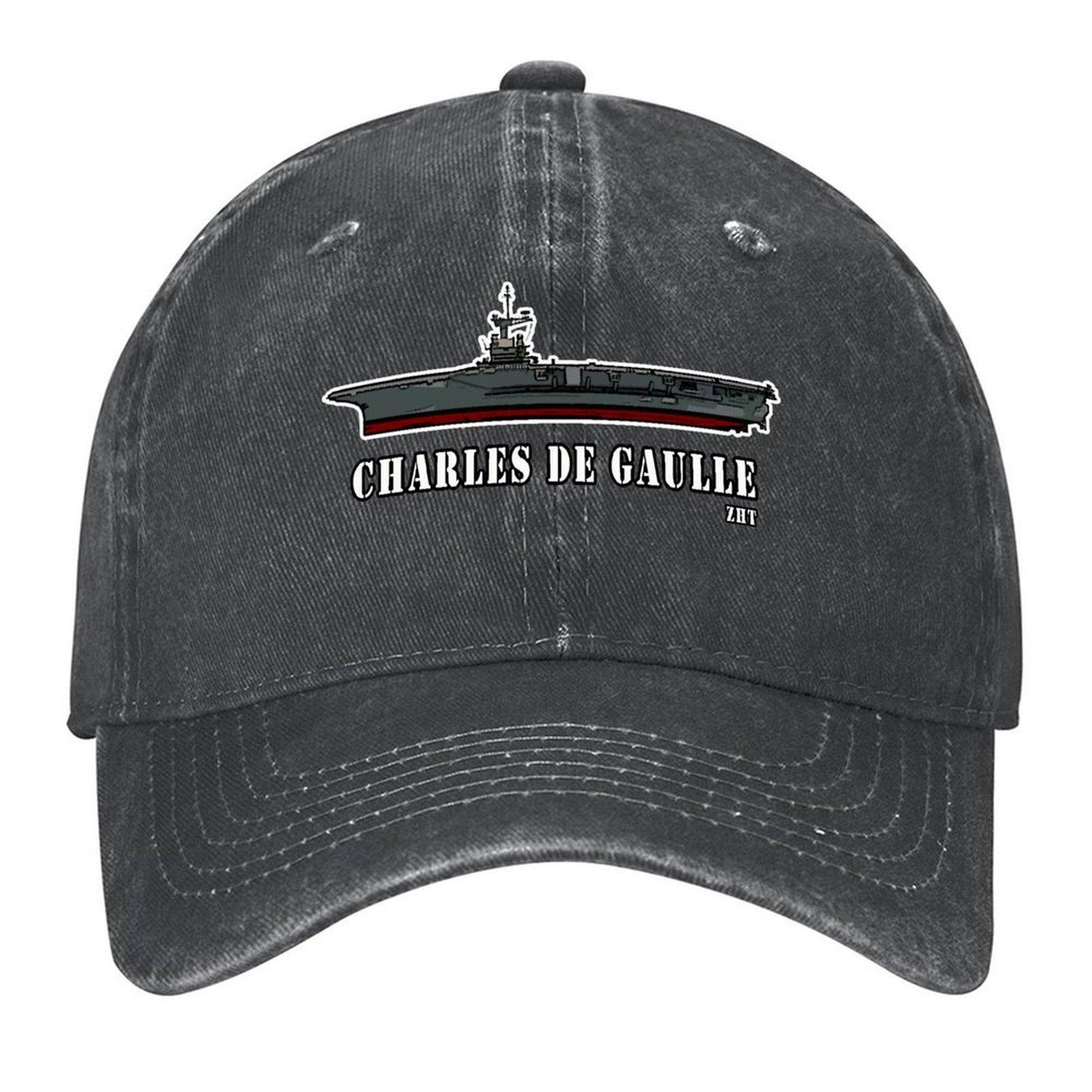 

Charles de Gaulle aircraft carrier Baseball Cap golf hat genuine Golf Hat fishing caps man Vintage Men Caps Womens