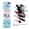 3Colors Cartoon Milk Stationery Bag Waterproof PU Large Capacity Pencil Case Storage Bag