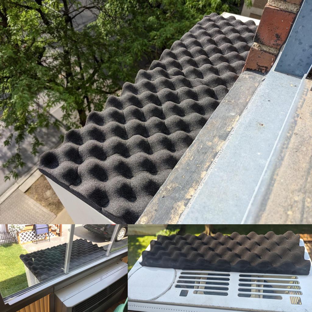 Window Air Conditioner Drip Cushion Removable Magnetic Air Conditioner Top Pad Rain Cover for Stop Dropping Noise