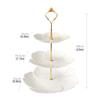 3 Tier Cake Stand Afternoon Tea Wedding Plates Party Tableware Xmas Brithday Cakes, Desserts, Cookies, Fruit Tray